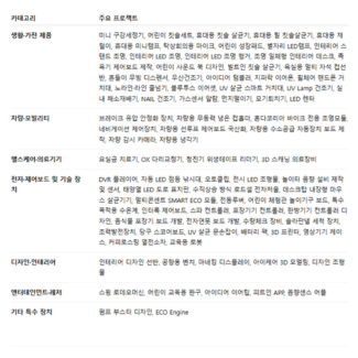 개발 주요 프로젝트